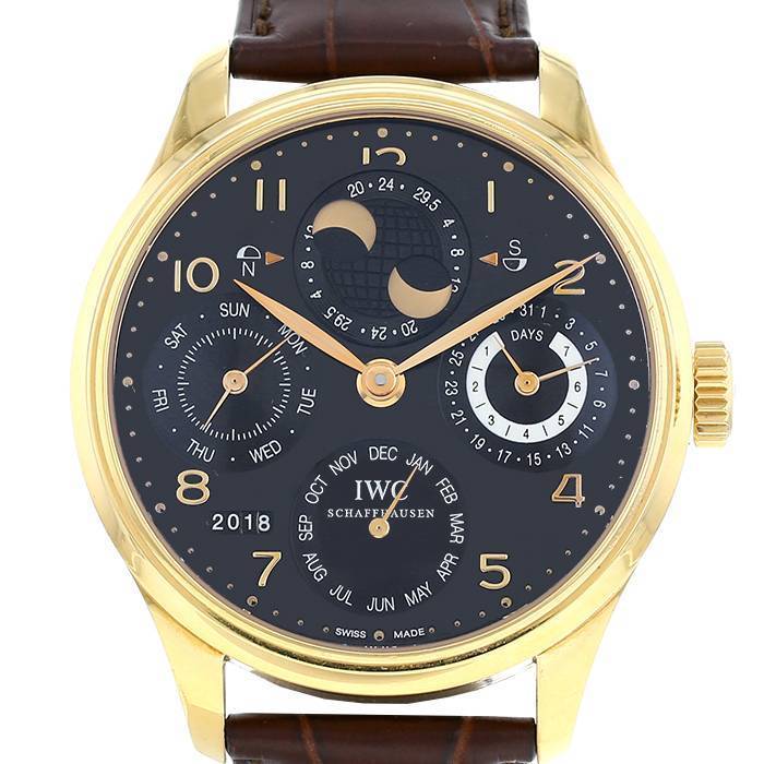 IWC Portuguese-Perpetual watch in yellow gold Ref:  5021 Circa  2000 - 00pp