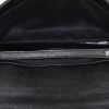 Saint Laurent College shoulder bag in black chevron quilted leather - Detail D3 thumbnail