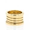Half-flexible Bulgari B.Zero1 very large ring in yellow gold - 360 thumbnail
