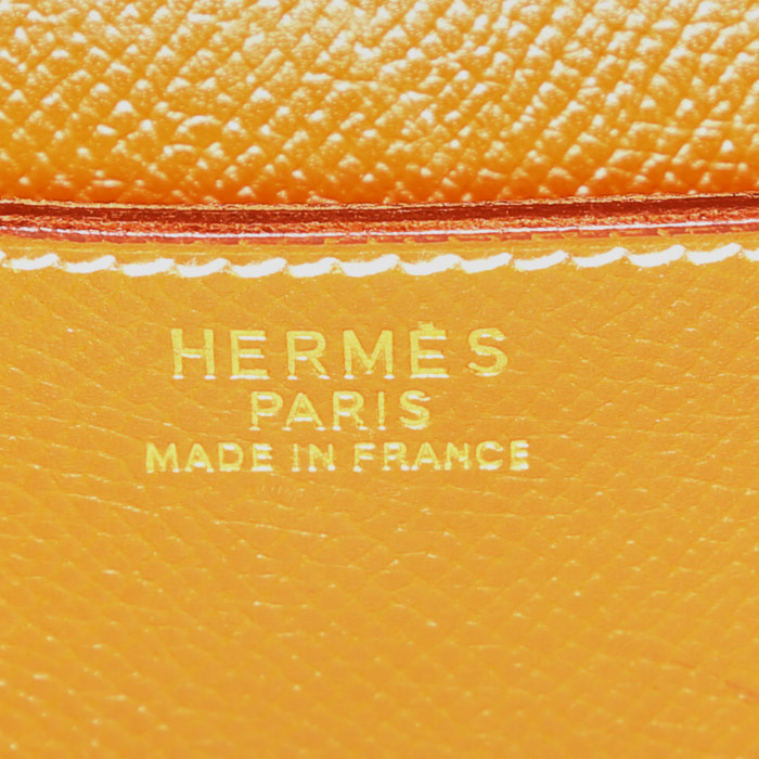 Hermès briefcase in gold epsom leather - Detail D3