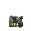 Dior  30 Montaigne handbag  in navy blue monogram canvas Oblique  and navy blue leather - 00pp thumbnail