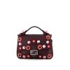 Fendi Baguette Double Sided shoulder bag in burgundy leather and powder pink leather - 360 thumbnail
