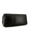 Louis Vuitton Keepall 55 cm travel bag in black leather - Detail D5 thumbnail