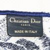 Dior Book Tote large model shopping bag in blue and white embroidered canvas - Detail D3 thumbnail