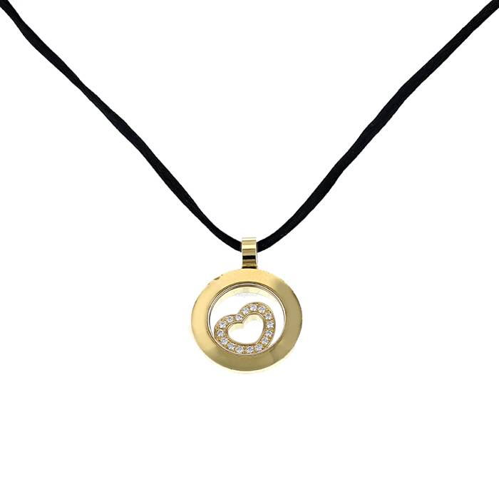 Chopard Happy Spirit pendant in yellow gold and diamonds - 00pp