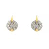 Pomellato Sabbia large model earrings in white gold,  yellow gold and diamonds - 00pp thumbnail