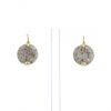 Pomellato Sabbia large model earrings in white gold,  yellow gold and diamonds - 360 thumbnail