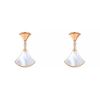 Bulgari Diva's Dream pendants earrings in pink gold,  mother of pearl and diamonds - 00pp thumbnail