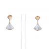 Bulgari Diva's Dream pendants earrings in pink gold,  mother of pearl and diamonds - 360 thumbnail