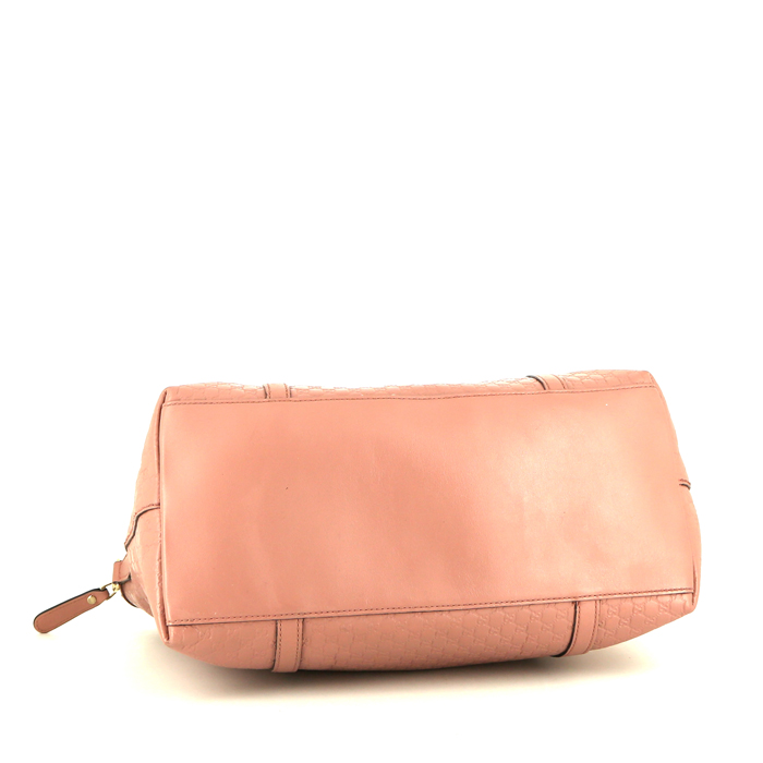 Bolso de mano Gucci  Dome en cuero rosa - Detail D4
