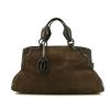 Cartier Marcello handbag in brown suede - 360 thumbnail