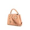 Louis Vuitton  Capucines BB shoulder bag  in powder pink grained leather - 00pp thumbnail