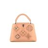 Louis Vuitton  Capucines BB shoulder bag  in powder pink grained leather - 360 thumbnail