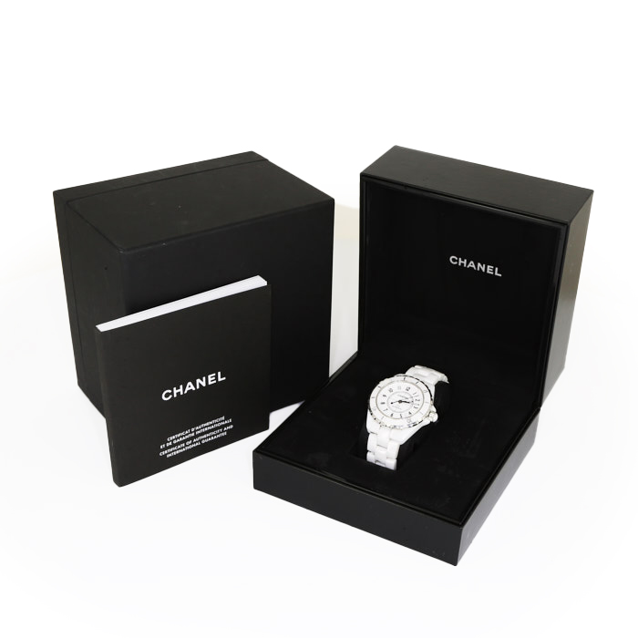 Reloj Chanel J12 de cerámica blanche Ref :  H970 Circa  2012 - Detail D2