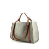 Hermès  Cabalicol shopping bag  in grey canvas  and gold leather - 00pp thumbnail