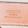 Shopping bag Hermès  Cabalicol in tela grigia e pelle gold - Detail D4 thumbnail