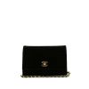 Chanel Vintage handbag in black velvet - 360 thumbnail