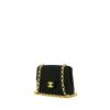 Bolso bandolera Chanel Mini Timeless Vintage en satén negro - 00pp thumbnail