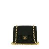 Chanel Mini Timeless Vintage shoulder bag in black satin - 360 thumbnail