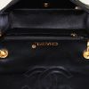 Chanel Mini Timeless Vintage shoulder bag in black satin - Detail D2 thumbnail