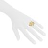 Anello Van Cleef & Arpels Socrate Bouquet,  oro giallo e diamanti - Detail D1 thumbnail