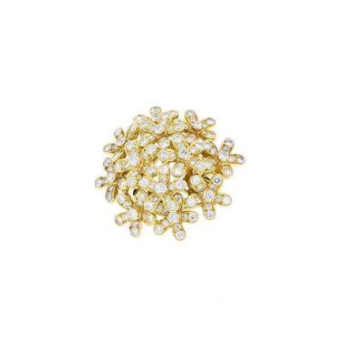 Van Cleef 
Arpels Socrate Bouquet ring,  yellow gold and diamonds