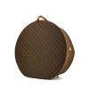 Louis Vuitton Boîte chapeau 40 cm en lona Monogram marrón y cuero natural - 00pp thumbnail