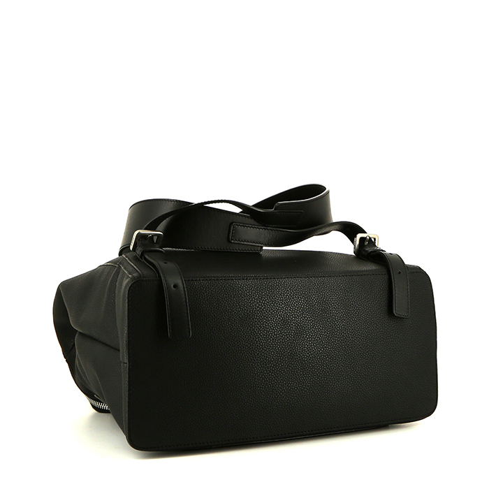 Mochila Loewe en cuero granulado negro - Detail D5