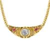 Bulgari Monete necklace in yellow gold,  silver and ruby - 00pp thumbnail
