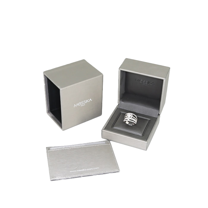 Messika ring in white gold and diamonds - Detail D2