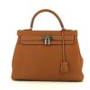 Hermes Kelly 32 cm handbag in gold togo leather - 360 thumbnail