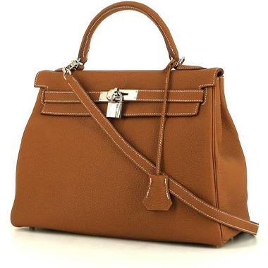 Borsa Hermes Kelly 32 cm in pelle togo gold