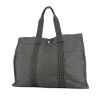Sac cabas Hermes Toto Bag - Shop Bag en toile grise - 360 thumbnail