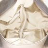 Borsa da viaggio Louis Vuitton Geant Attaquant in tela grigia e pelle naturale - Detail D2 thumbnail
