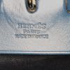 Bolso bandolera Hermes Herbag en lona azul marino y cuero azul marino - Detail D4 thumbnail