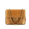 Chanel Timeless small model handbag in honey beige crocodile - 360 thumbnail