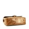 Sac à main Chanel Timeless petit modèle en crocodile beige-miel - Detail D4 thumbnail