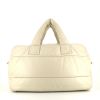 Chanel Coco Cocoon bag worn on the shoulder or carried in the hand in off-white quilted leather - 360 thumbnail