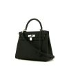 Hermès Kelly 28 cm handbag in blue togo leather - 00pp thumbnail