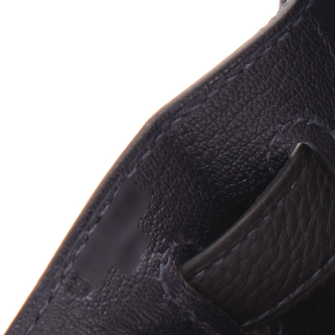 Bolso de mano Hermès Kelly 28 cm en cuero togo azul - Detail D4