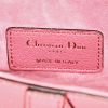 Bolso de mano Dior Saddle mini en cuero color burdeos - Detail D3 thumbnail