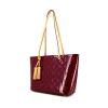 Louis Vuitton Long Beach medium model shopping bag in red monogram patent leather - 00pp thumbnail