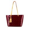 Shopping bag Louis Vuitton Long Beach modello medio in pelle verniciata monogram rossa - 360 thumbnail