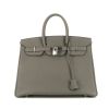 Hermes Birkin 35 cm handbag in grey togo leather - 360 thumbnail