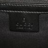 Borsa a tracolla Gucci Messenger in tela "sûpreme GG" grigio antracite e pelle nera - Detail D3 thumbnail