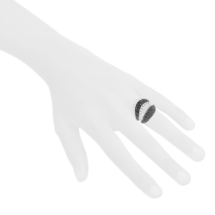 De Grisogono Ventaglio large model ring in white gold, diamonds and diamonds - Detail D1