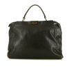 Fendi  Peekaboo large model  handbag  in brown leather - 360 thumbnail