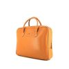 Hermes Plume briefcase in gold Fjord leather - 00pp thumbnail