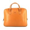 Hermes Plume briefcase in gold Fjord leather - 360 thumbnail