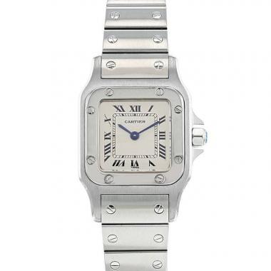 Montre Cartier Santos Galbée en acier Ref :  1565 Vers  1990